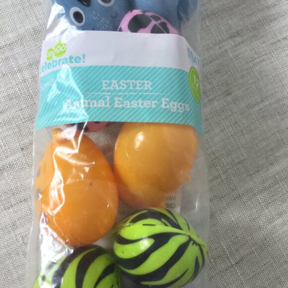 Lot of 2 Way to Celebrate Colorful Fillable Animal Easter Eggs 12 Count Each - Picture 5 of 7